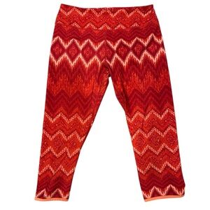 Kyodan Women’s Red Chevron Stretch Leggings